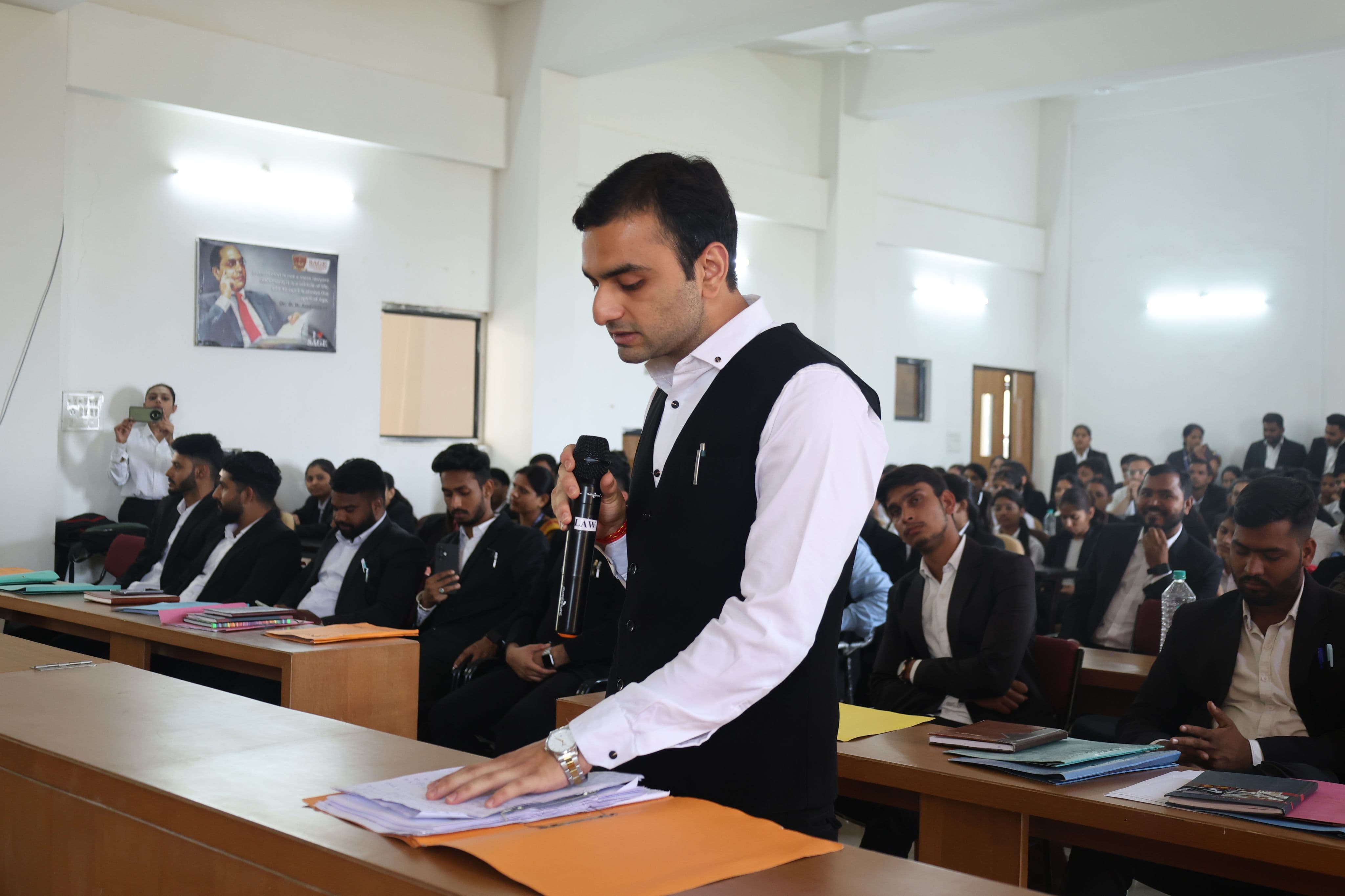 SAGE University Indore class photo 1